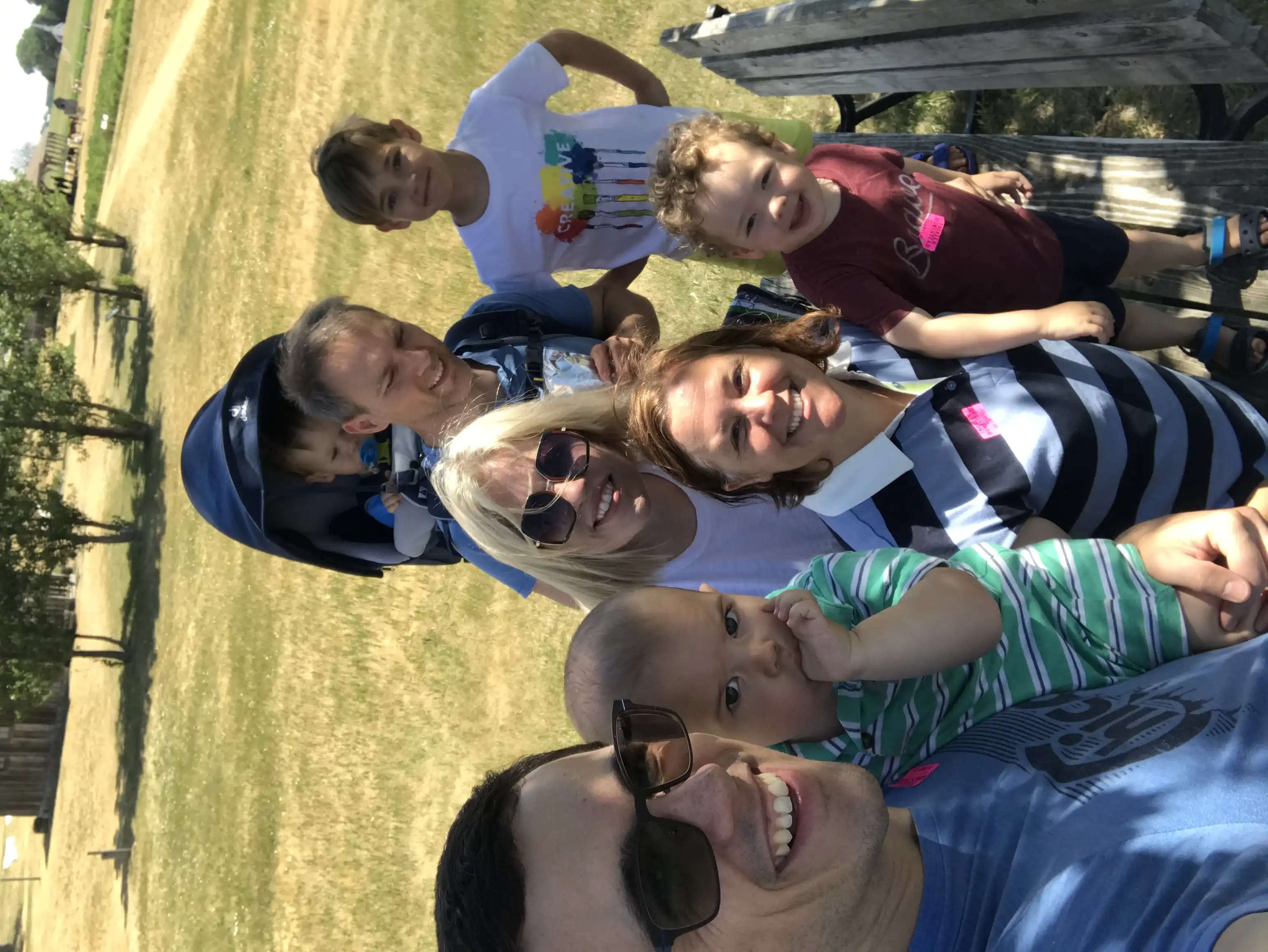 Group picture with the Bilson's and the Clark's