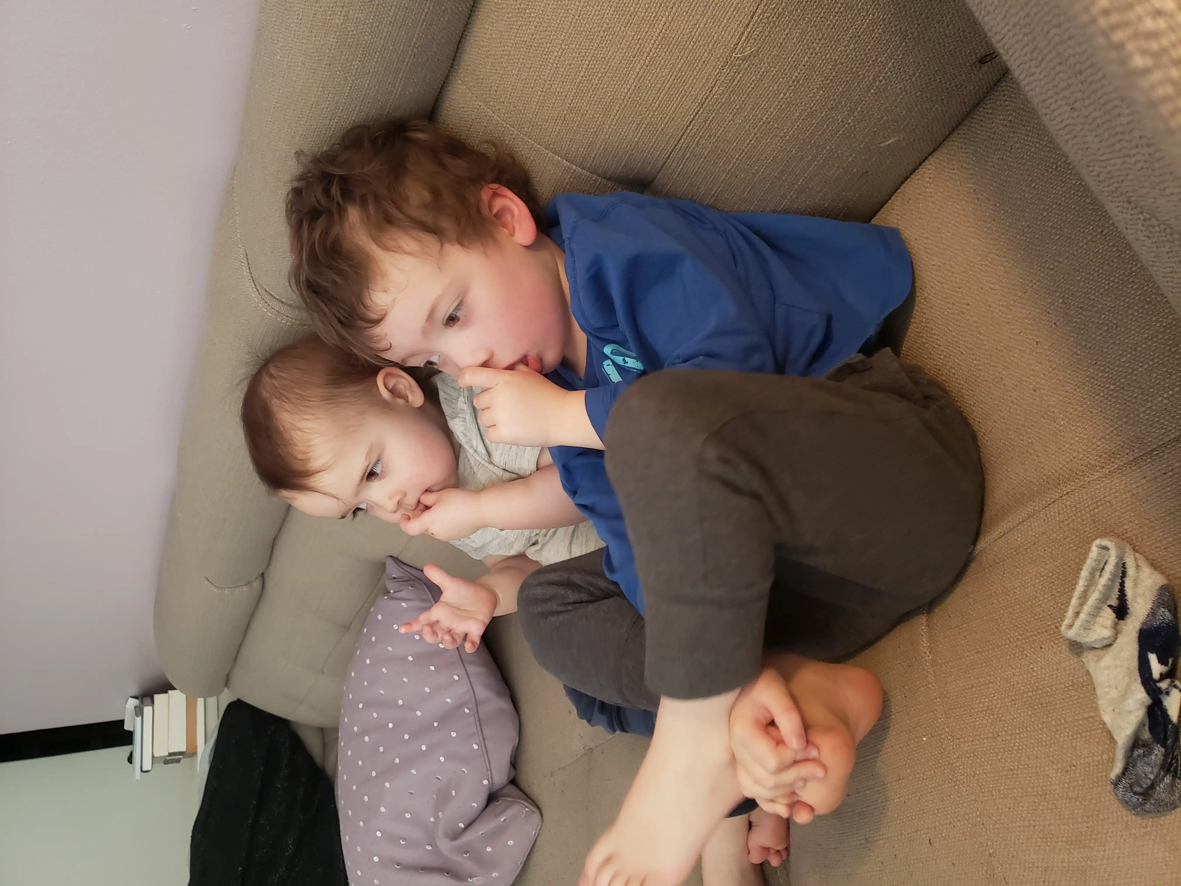 Graham and Royal watching a show.