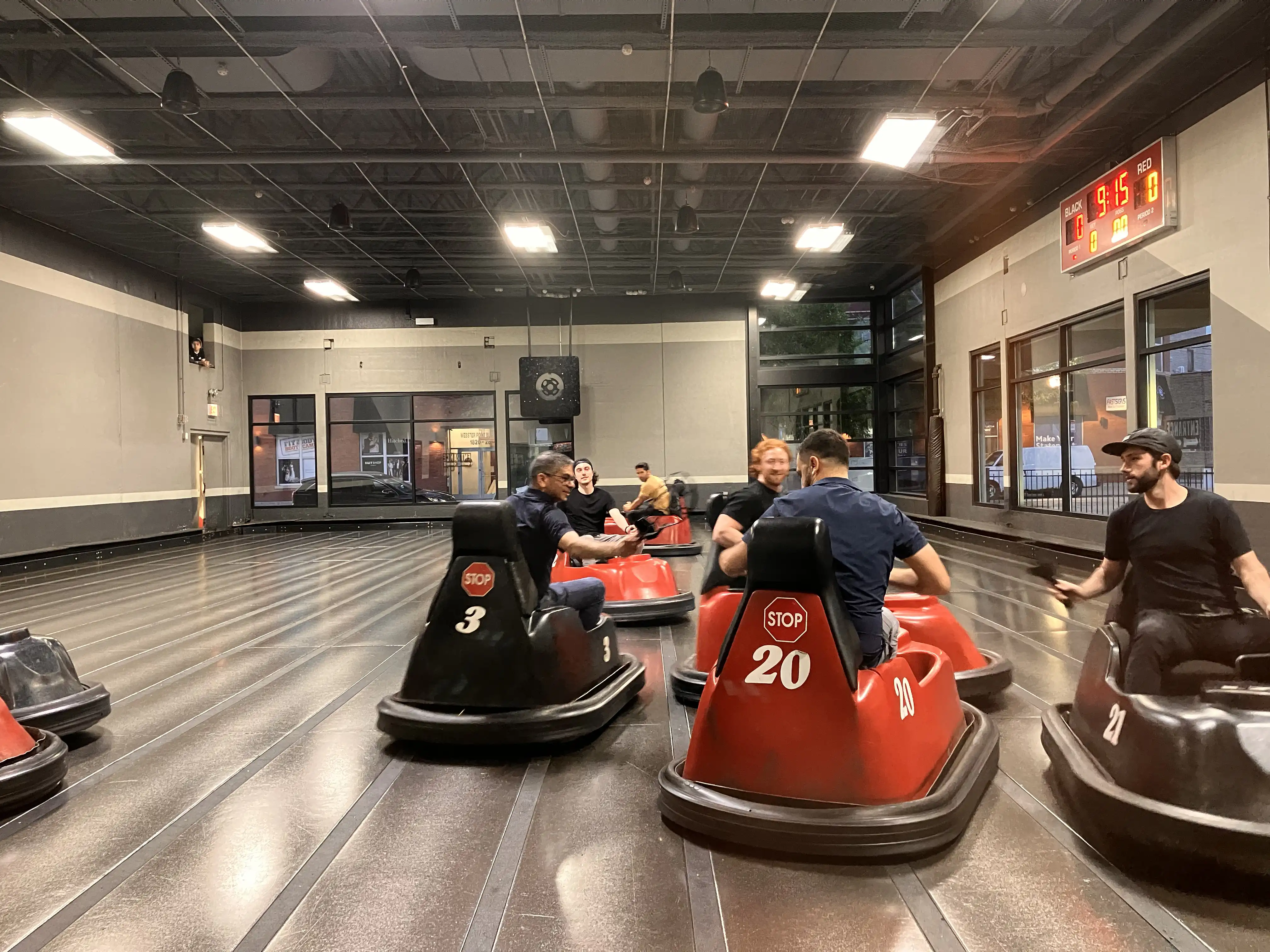 Performance Trust team playing whirlyball.