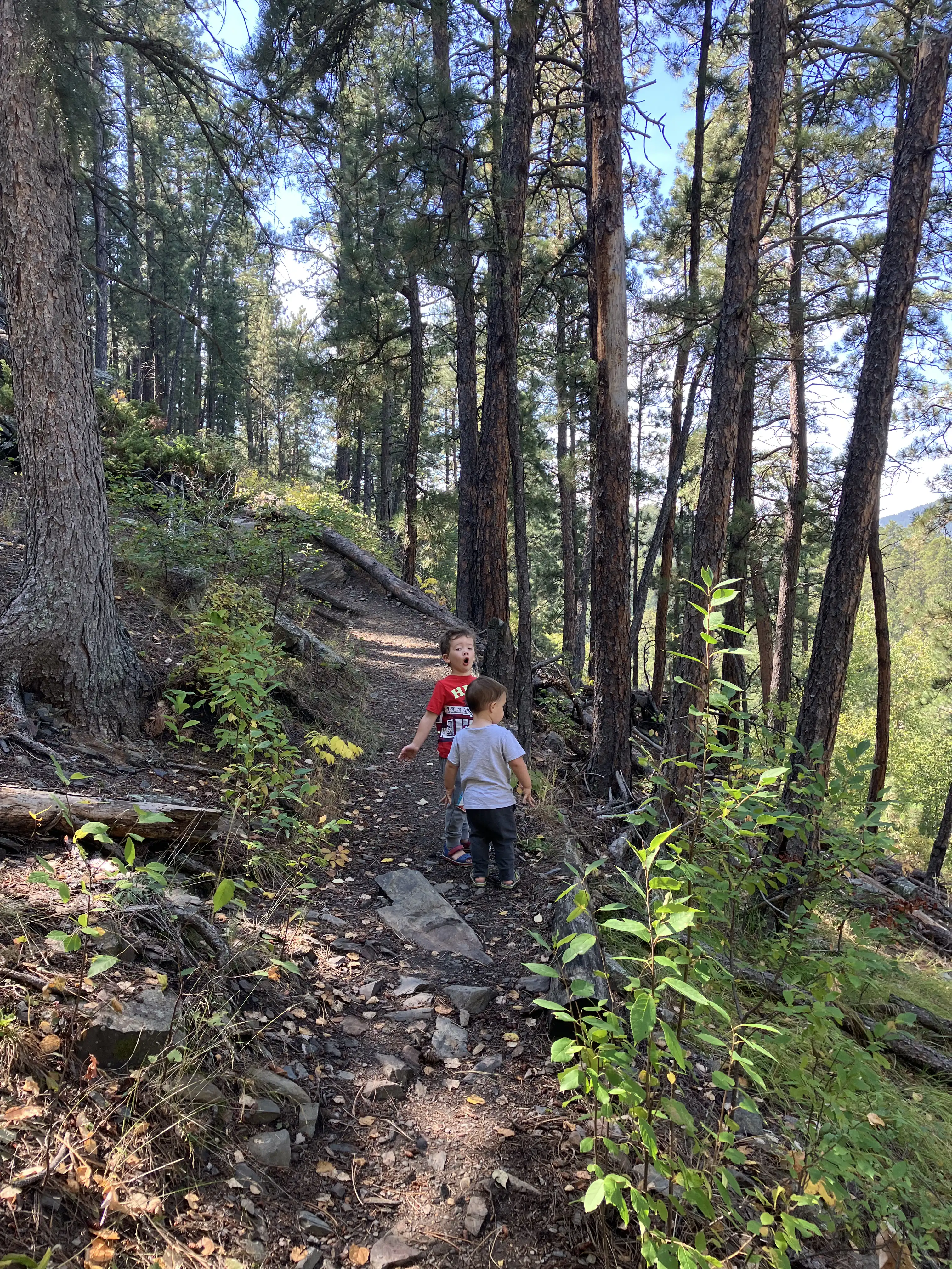 Graham and Royal on the Flume Trail.