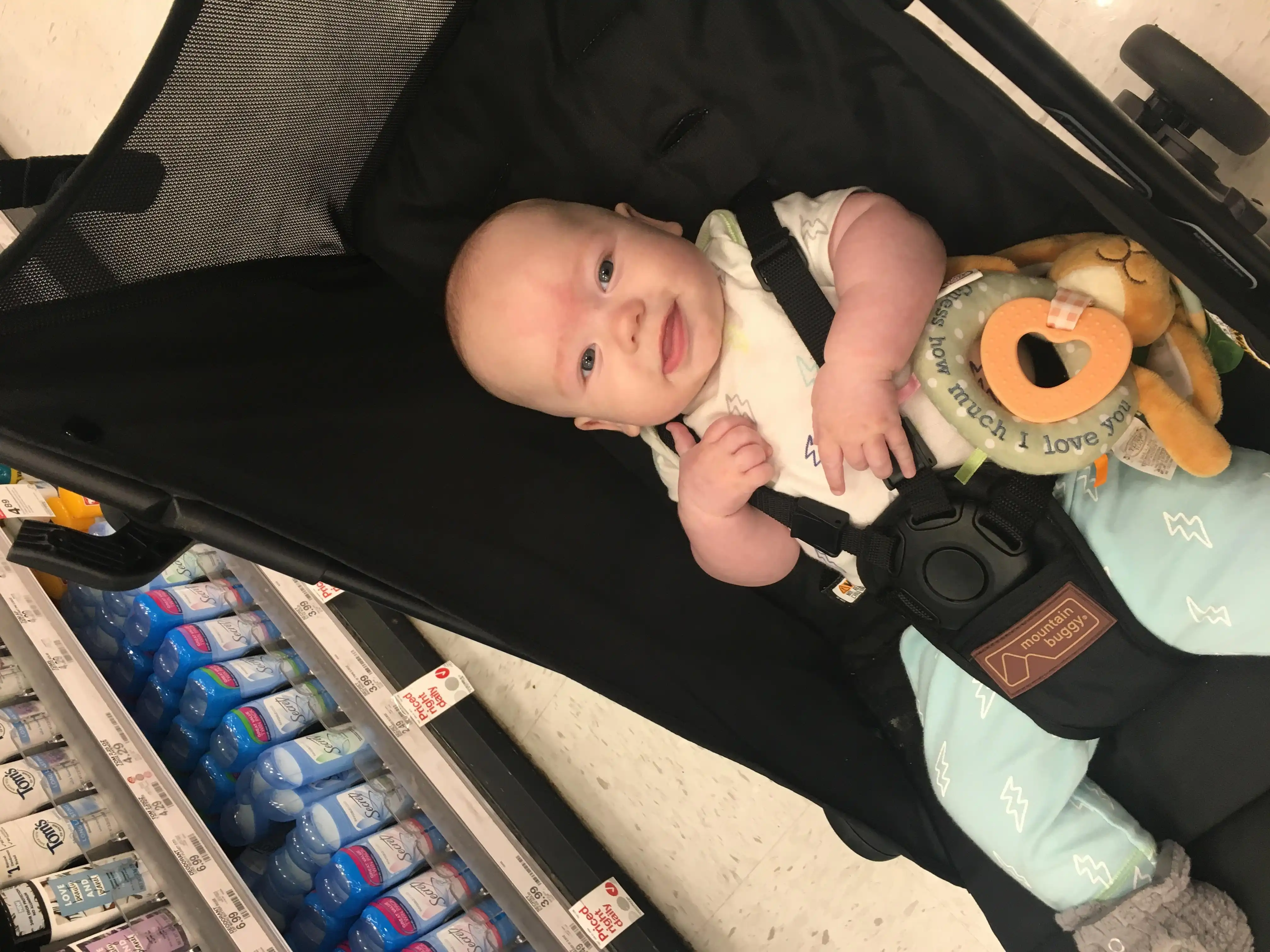 Graham in his stroller.